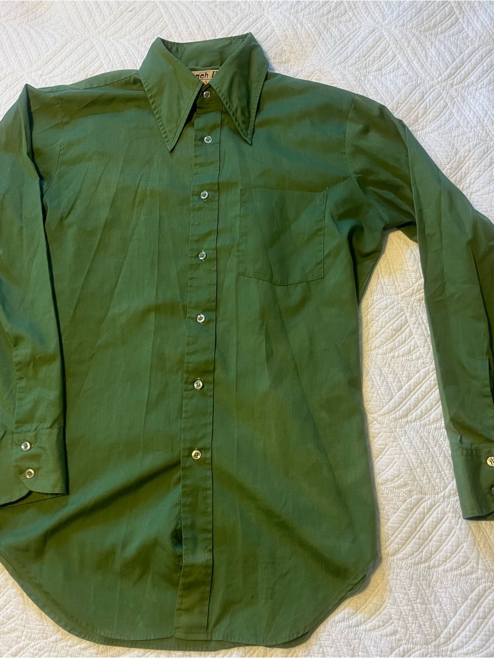 Arrow Men's Forest Green Long-Sleeve Button Shirt
